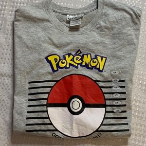 Pokémon grey t-shirt new, adult size Large.